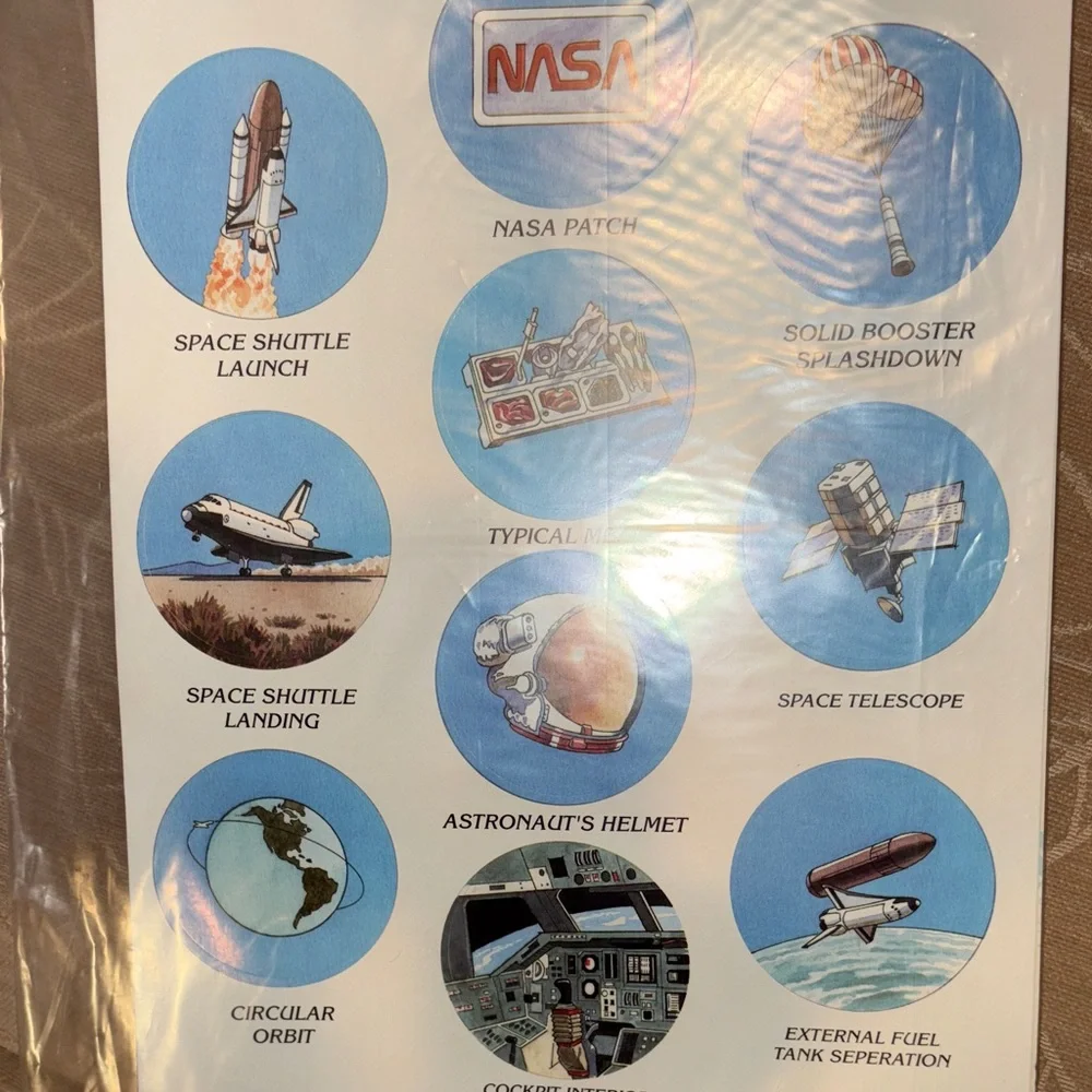 ~American Teaching AIDS~ Space Shuttle Cutaway Poster Kit